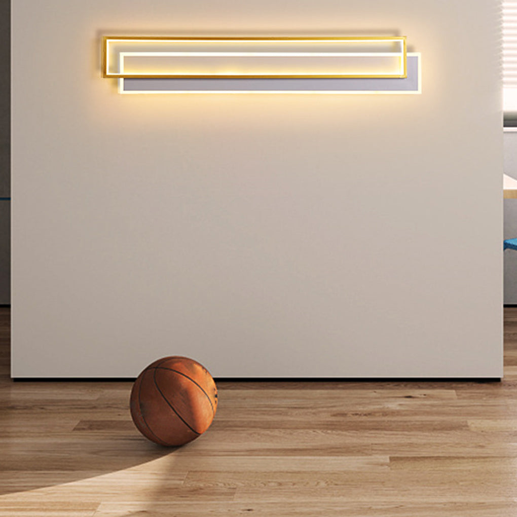 Modern LED Wall Light with 3-Step Dimming - Aluminum & Acrylic