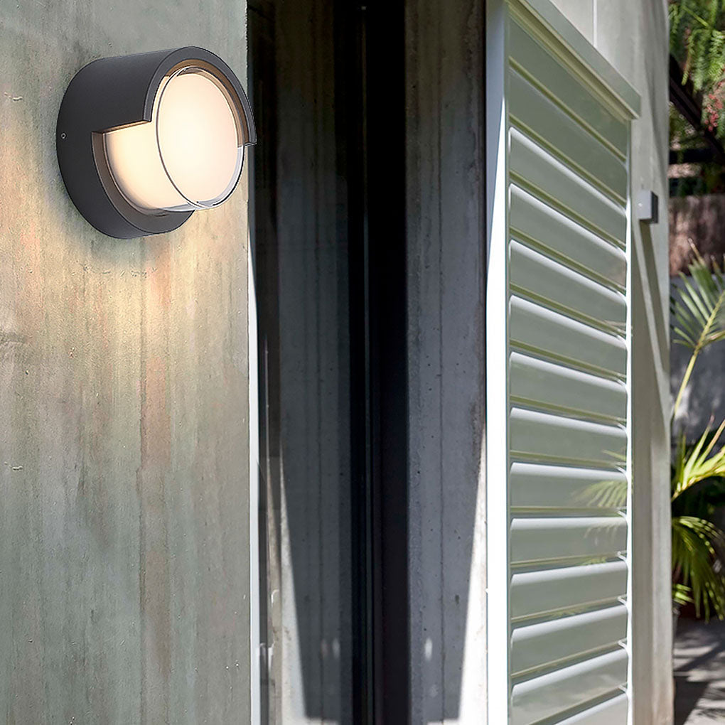 Modern Outdoor Wall Light Round & Square Waterproof Aluminum