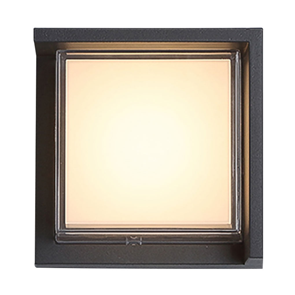 Modern Outdoor Wall Light Round & Square Waterproof Aluminum