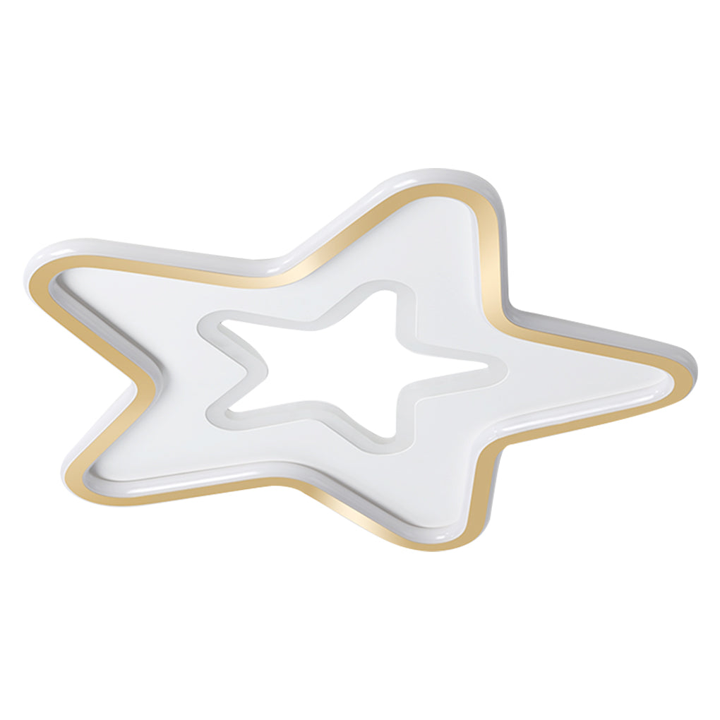 Star-Shaped Flush Mount LED Ceiling Light – Ultra-Thin Modern Design