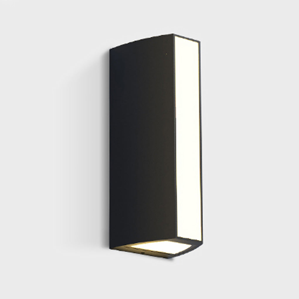 Modern Outdoor LED Wall Light - Aluminum & Glass - IP65 Waterproof