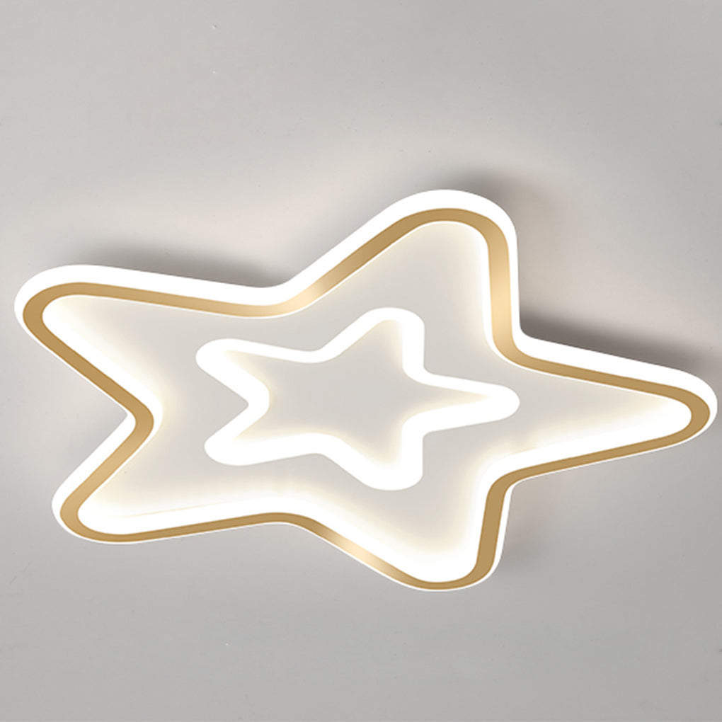 Star-Shaped Flush Mount LED Ceiling Light – Ultra-Thin Modern Design