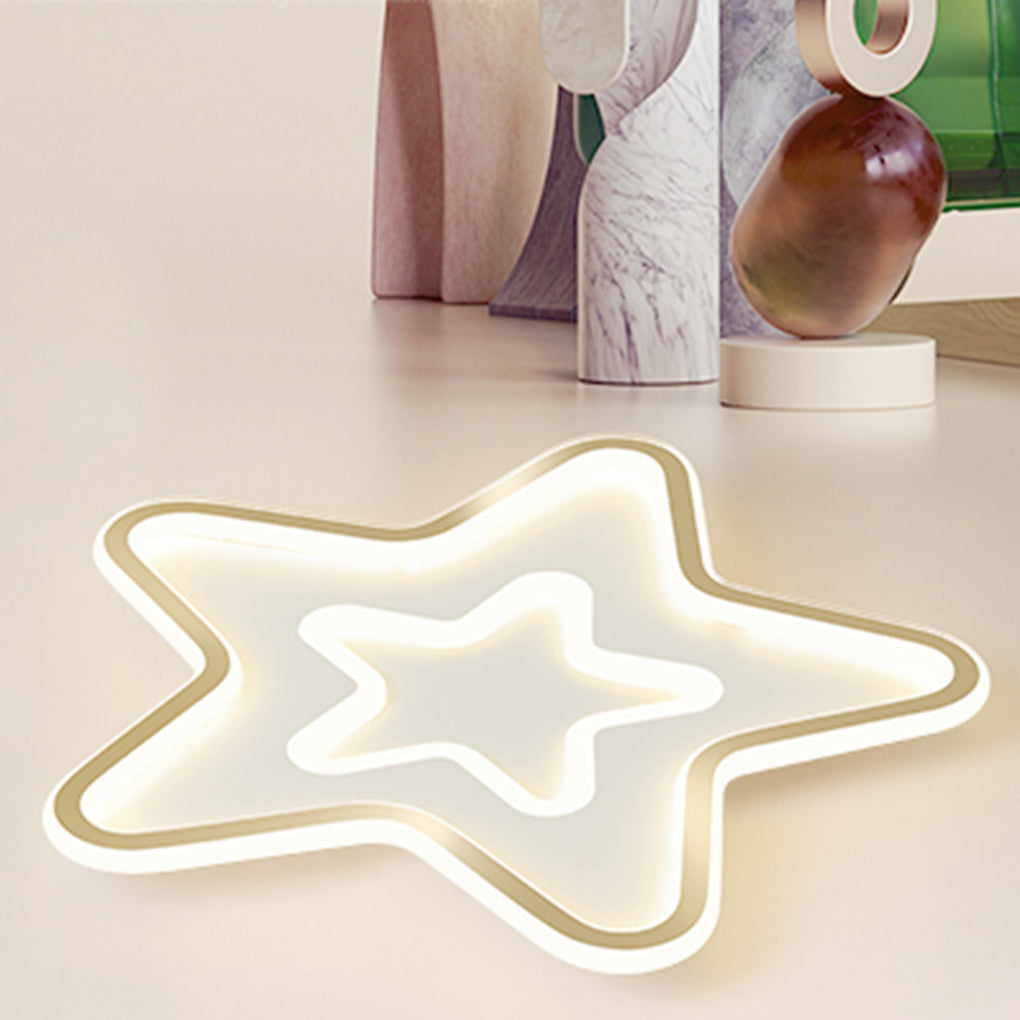 Star-Shaped Flush Mount LED Ceiling Light – Ultra-Thin Modern Design