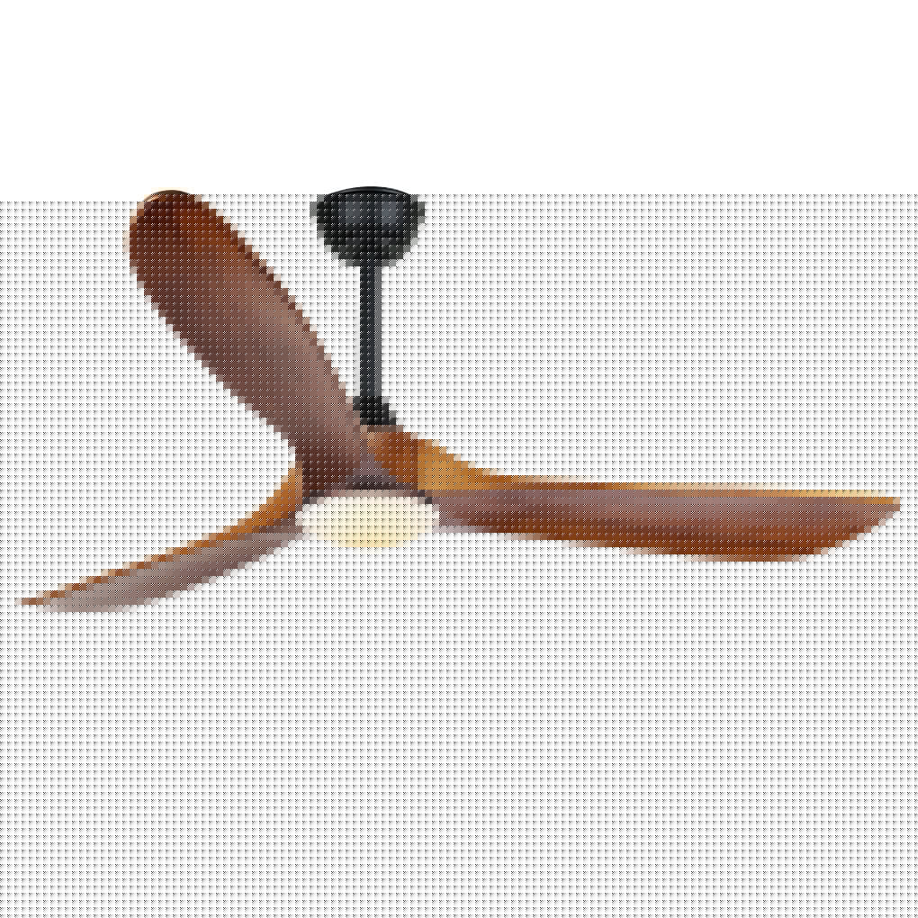 Modern Solid Wood Ceiling Fan with LED Light and Remote Control