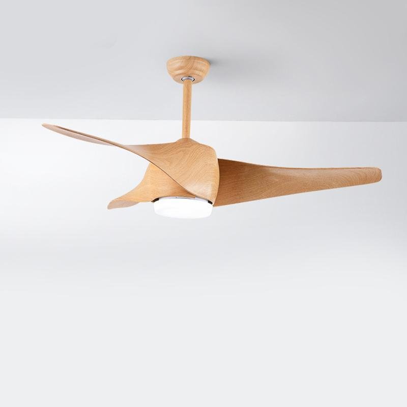 52" Downrod Ceiling Fan with Remote Control and LED Lights