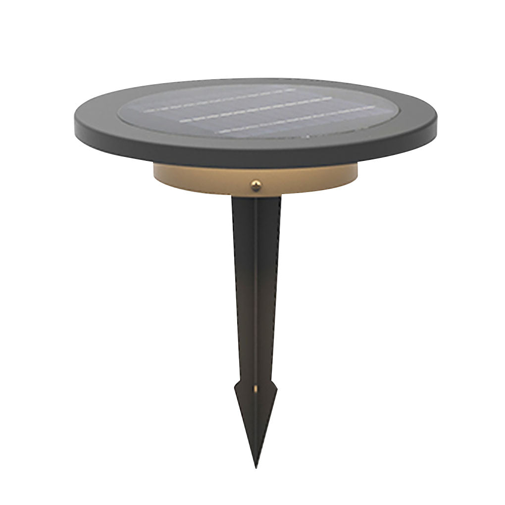 Halo LED Solar Ground Light | Warm White Outdoor Landscape Lighting