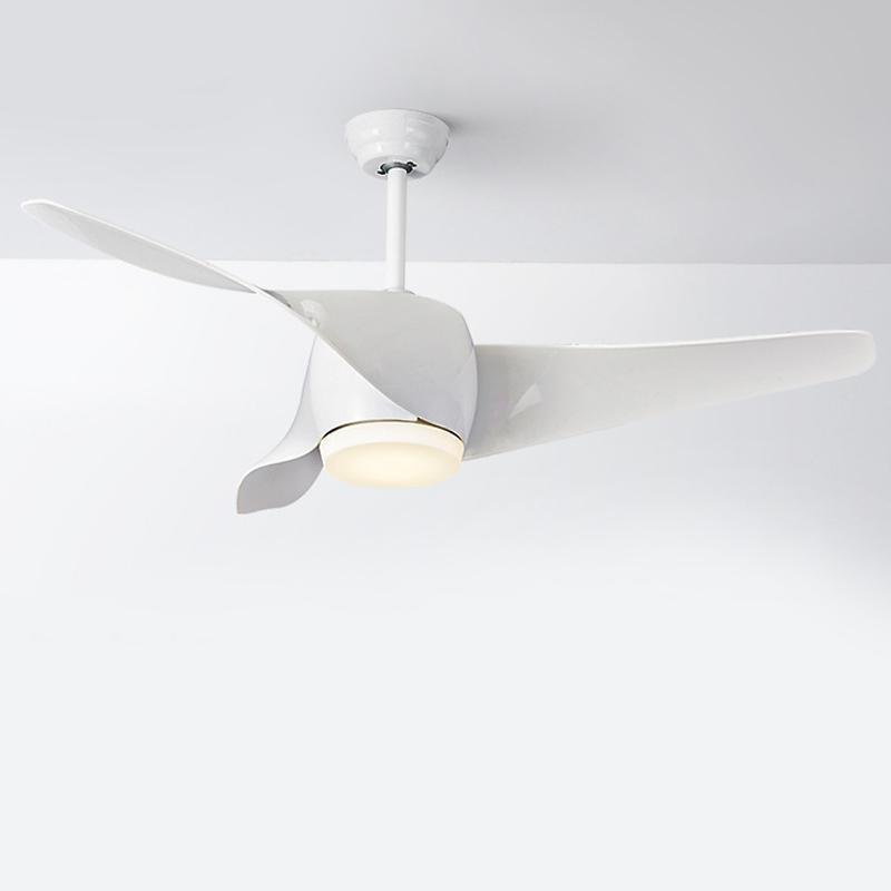 52" Downrod Ceiling Fan with Remote Control and LED Lights