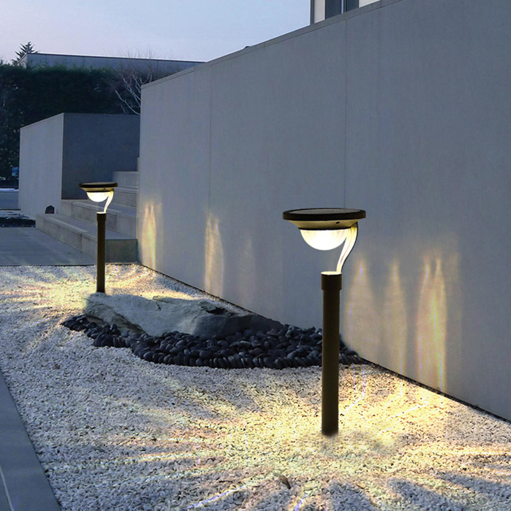 Solar Pathway Light with Floating Top Design - Waterproof LED