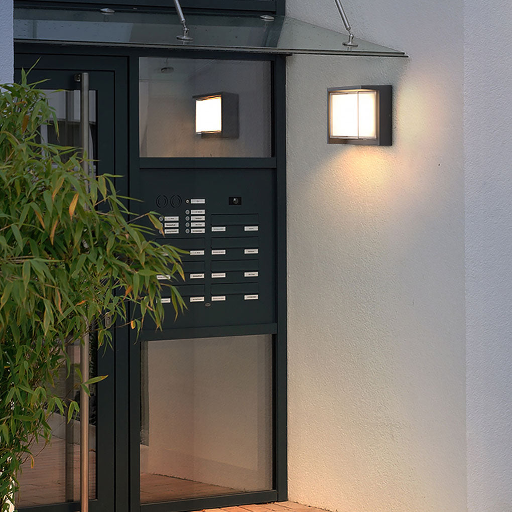 Modern Outdoor Wall Light Round & Square Waterproof Aluminum