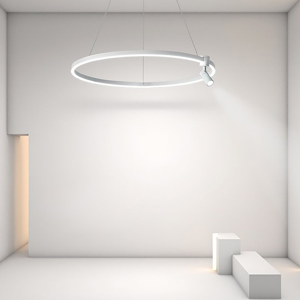 Modern Circular Adjustable Pendant Light with Integrated LED