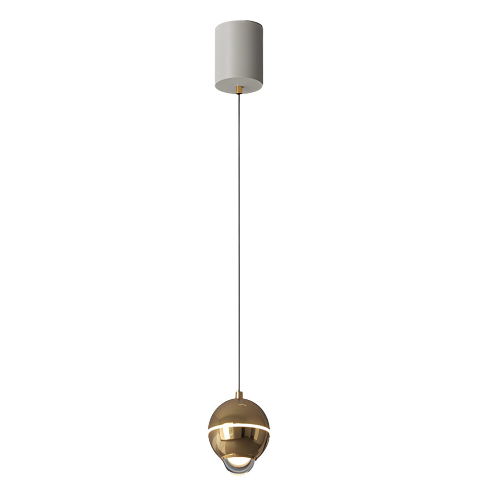 Modern Metal Ball Pendant Light with 3-Step Dimming & Adjustable Cord
