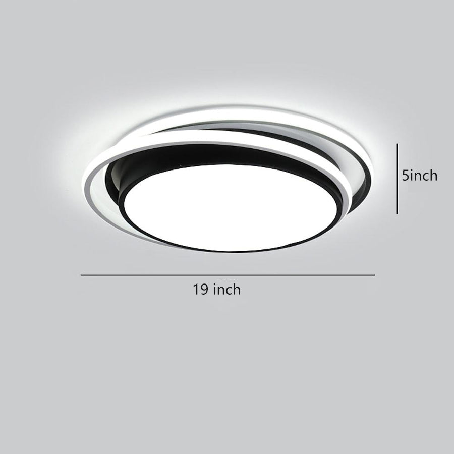 Modern Circular Dimmable LED Flush Mount Ceiling Light