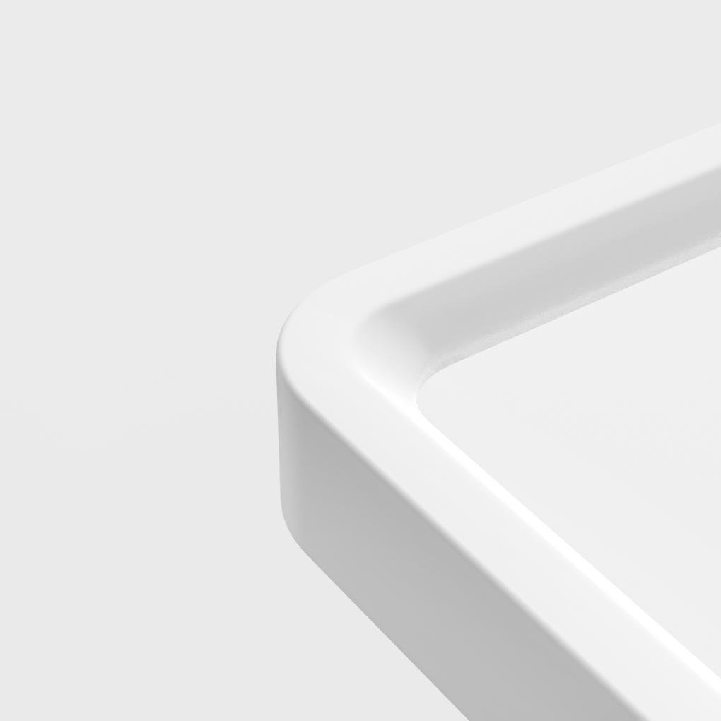Modern White Flush Mount Ceiling Light with Dimmable LED