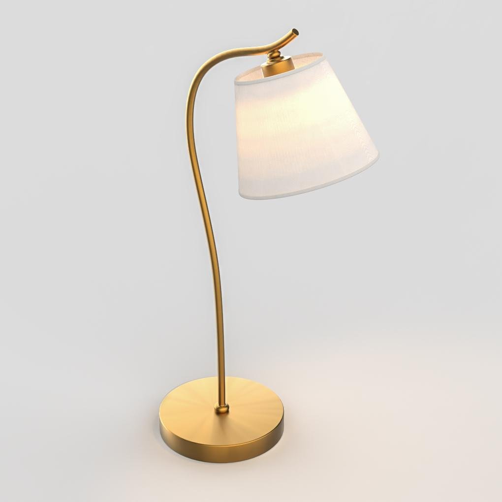 Modern Gooseneck Desk Lamp with Cone Fabric Shade