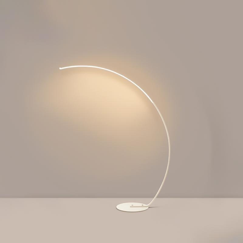 Modern LED Arc Floor Lamp with Dimmable Remote Control