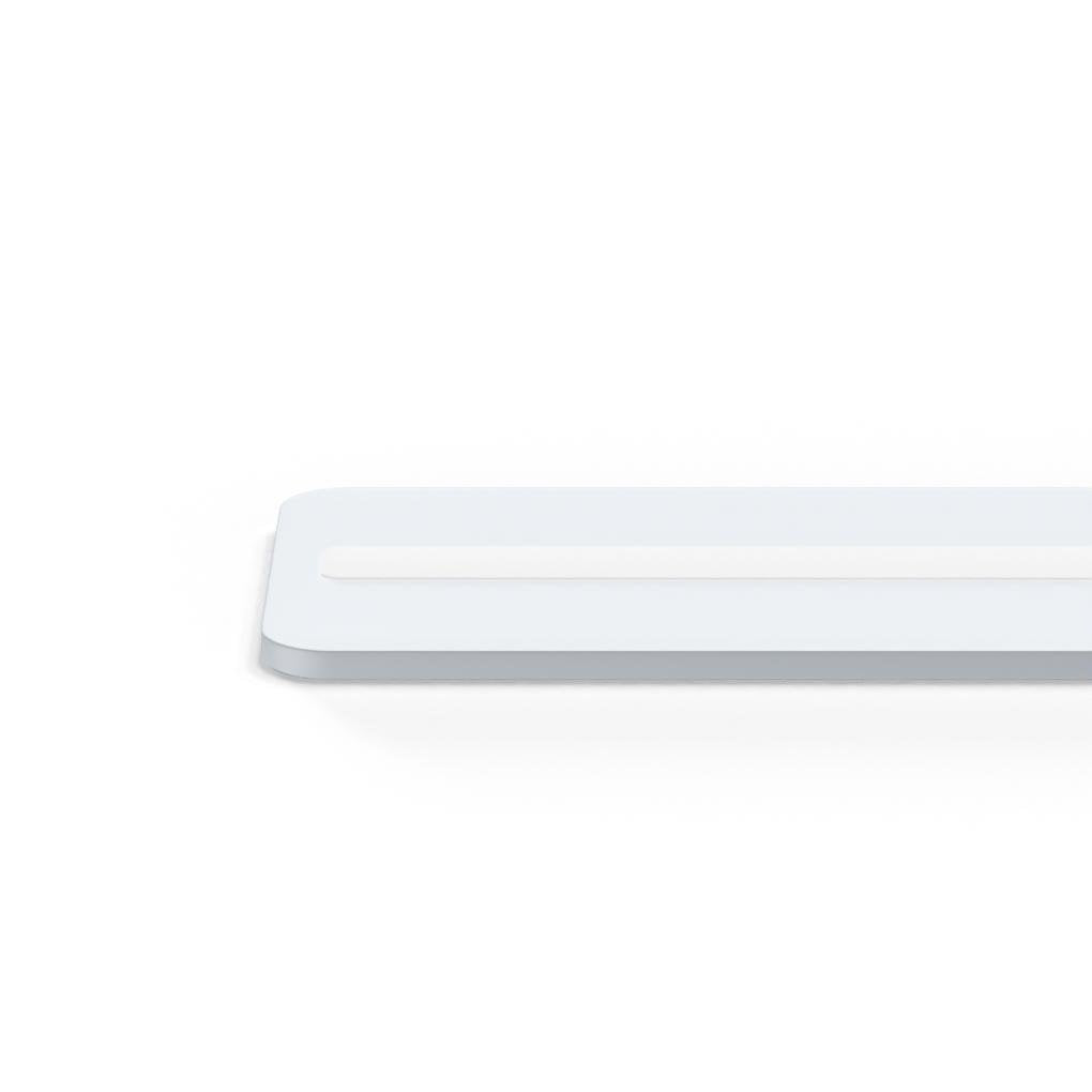 White Rectangular Flush Mount Ceiling Light with 3-Step Dimming