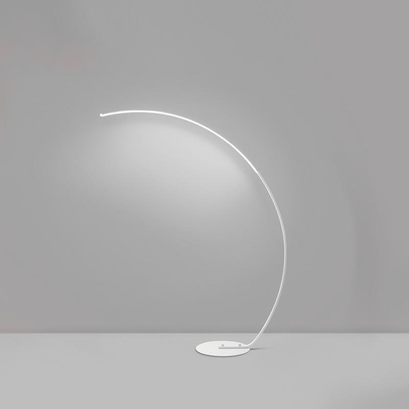 Modern LED Arc Floor Lamp with Dimmable Remote Control