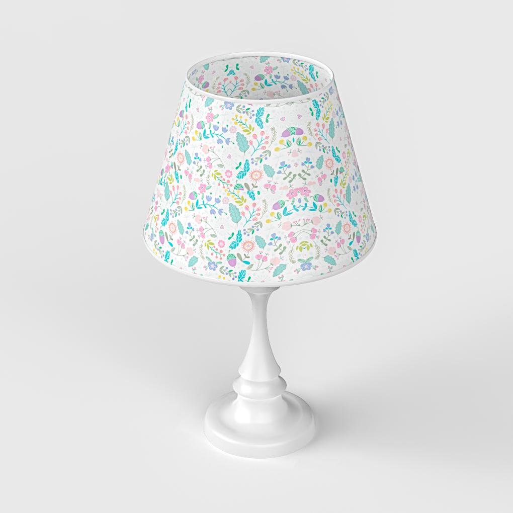 Modern Chess Table Lamp with Drum Linen Shade - 19 Inch