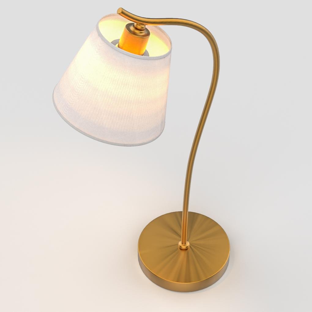 Modern Gooseneck Desk Lamp with Cone Fabric Shade