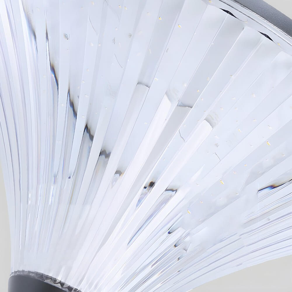 Solar LED Outdoor Post Light - Black Aluminum Street Lamp