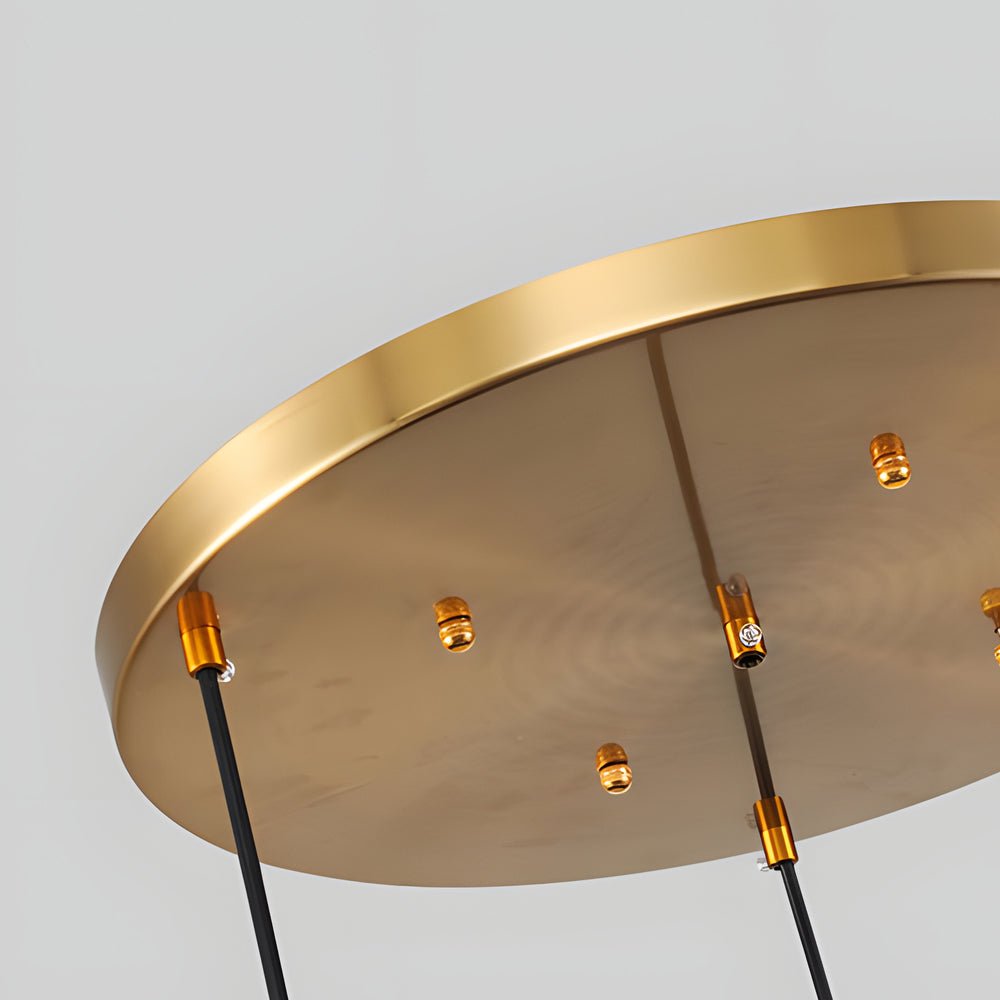 Clear Glass Globe Pendant Light Modern Bronze Finish