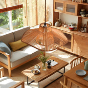Double Layer Rope Woven Pendant Light - Rustic Modern Umbrella