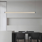 Modern Linear Glass Tube LED Island Pendant Light