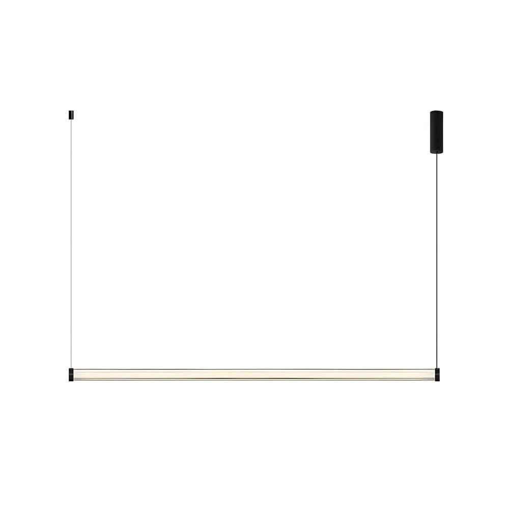 Modern Linear Glass Tube LED Island Pendant Light
