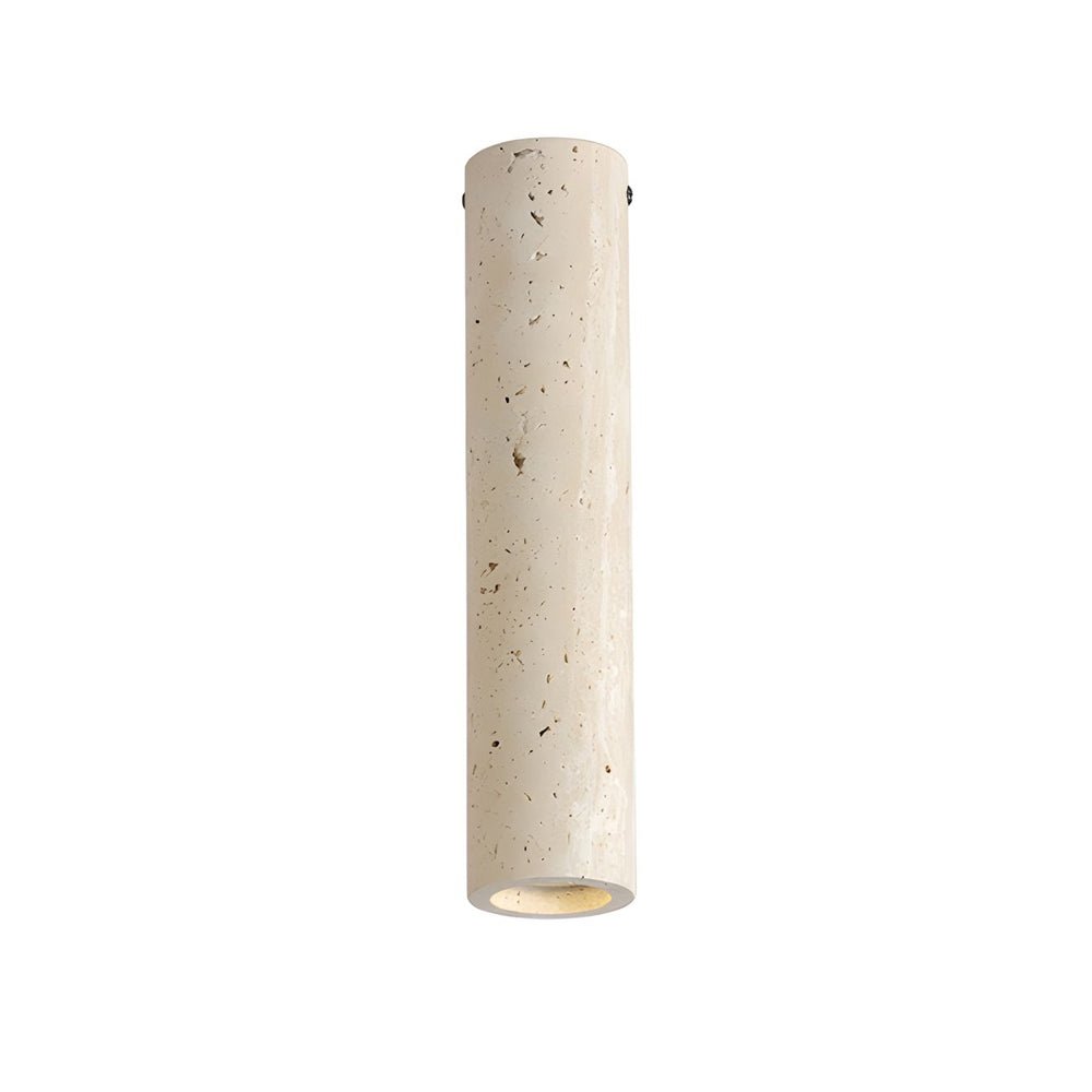 Modern Yellow Travertine Tube Ceiling Light for Hallway & Entrance