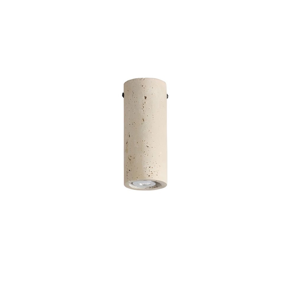 Modern Yellow Travertine Tube Ceiling Light for Hallway & Entrance