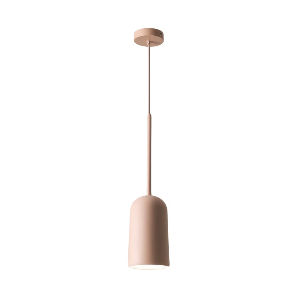 Modern Pink Resin Geometric Pendant Light with Adjustable Height