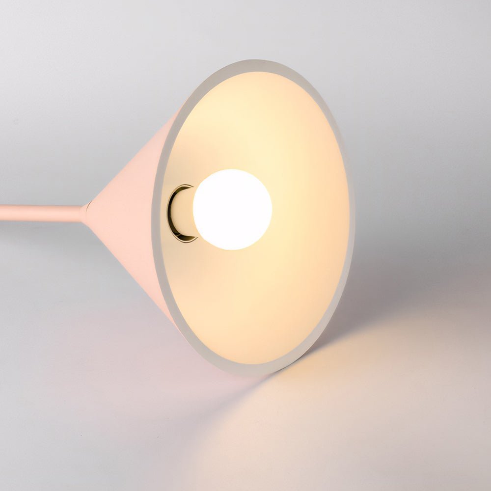 Modern Pink Resin Geometric Pendant Light with Adjustable Height