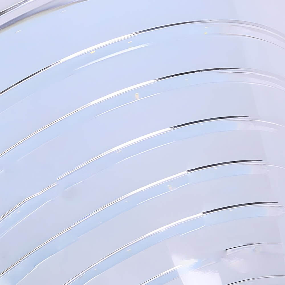 Solar LED Outdoor Lamp Post - Modern Round Design in Black