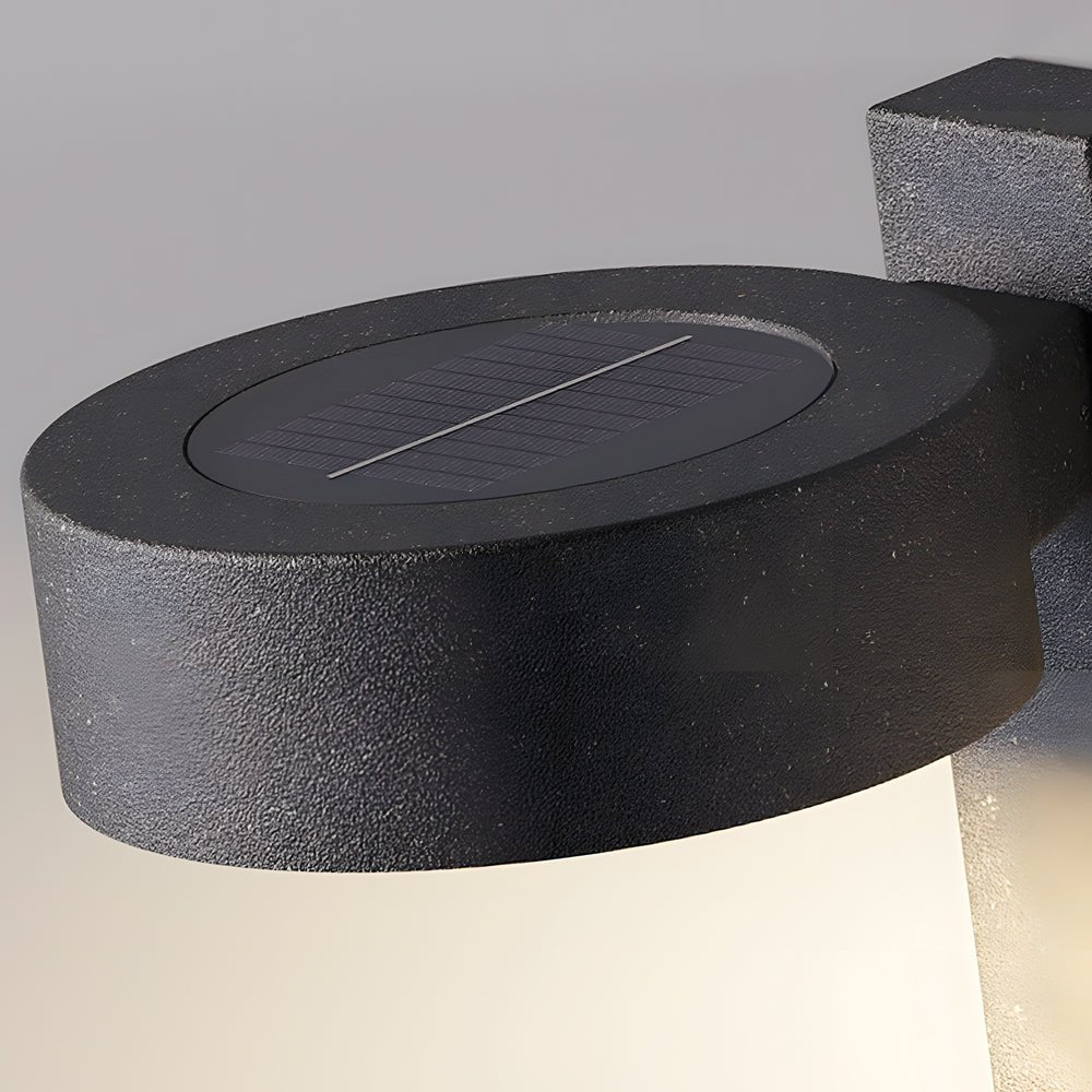Solar Wall Light with Planter - Modern Outdoor Stainless Steel