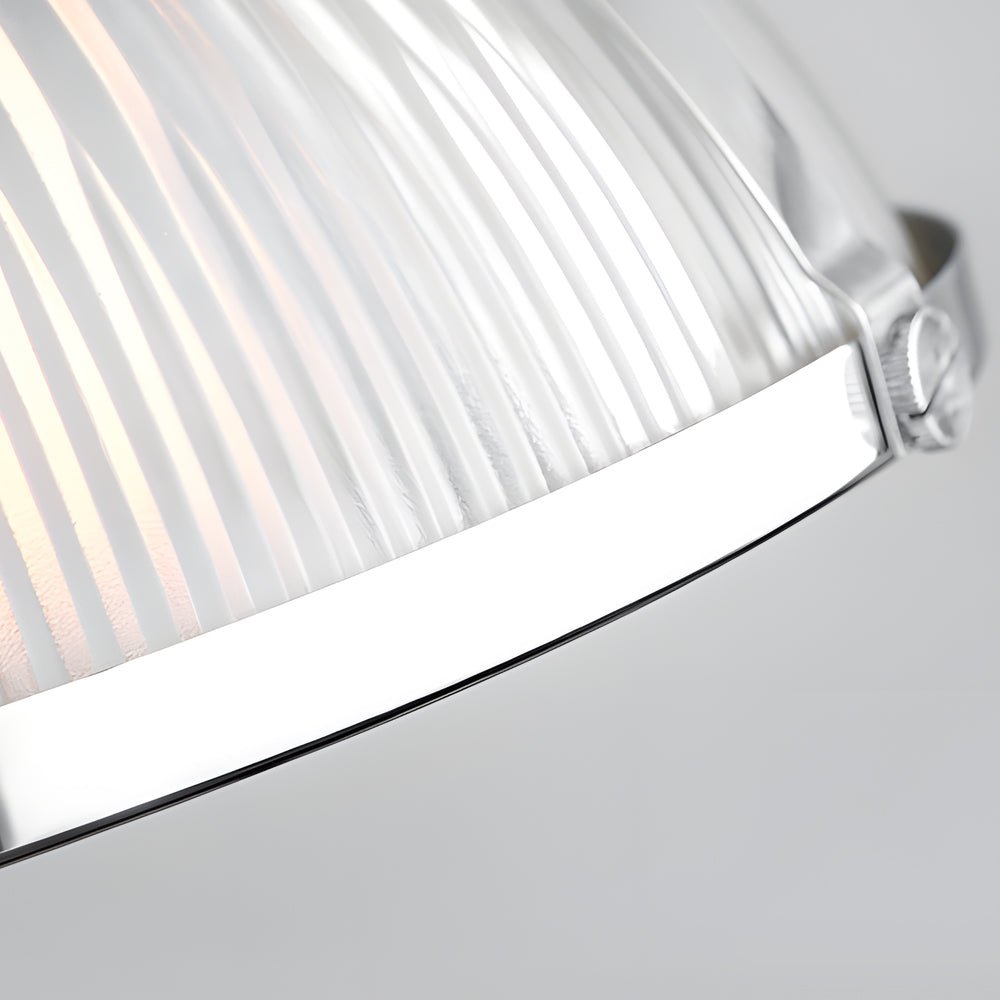 Striped Glass Pendant Light with Tungsten Filament 40W