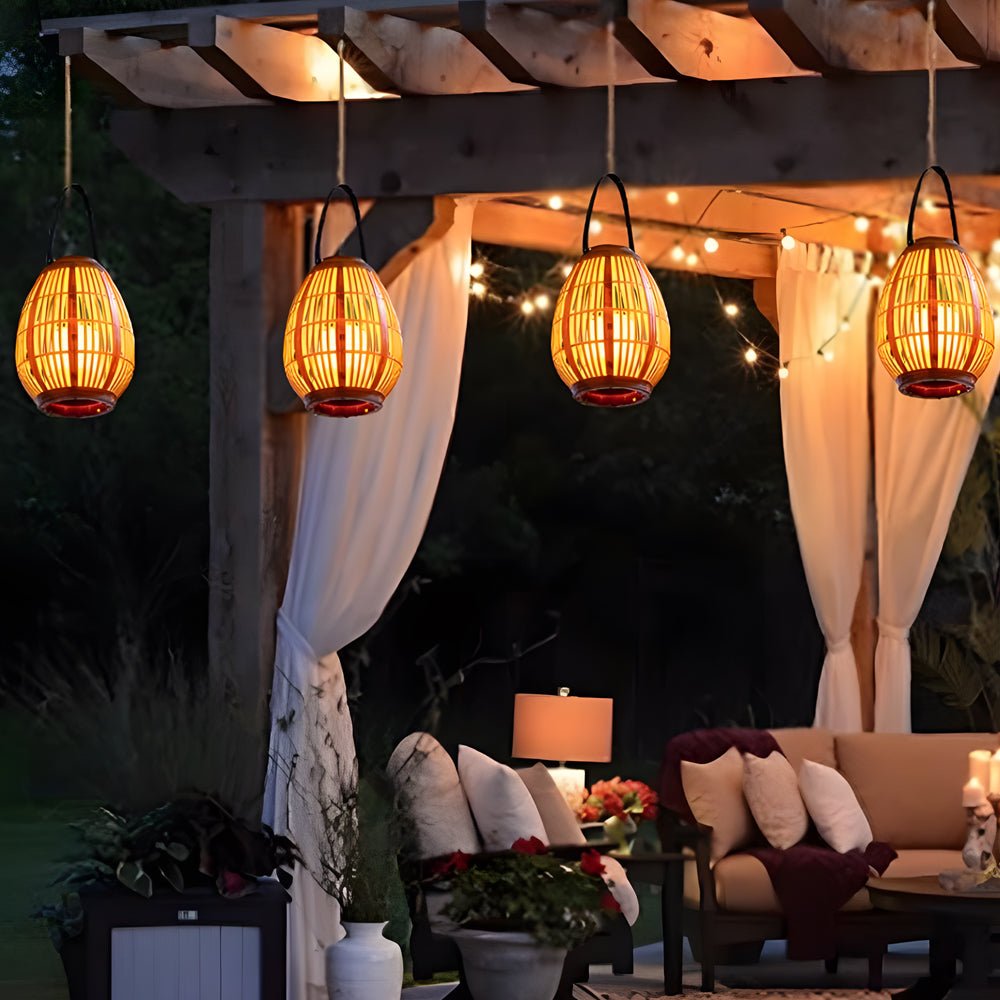 Portable Solar Lantern with Candle Light Effect – IP44 Waterproof