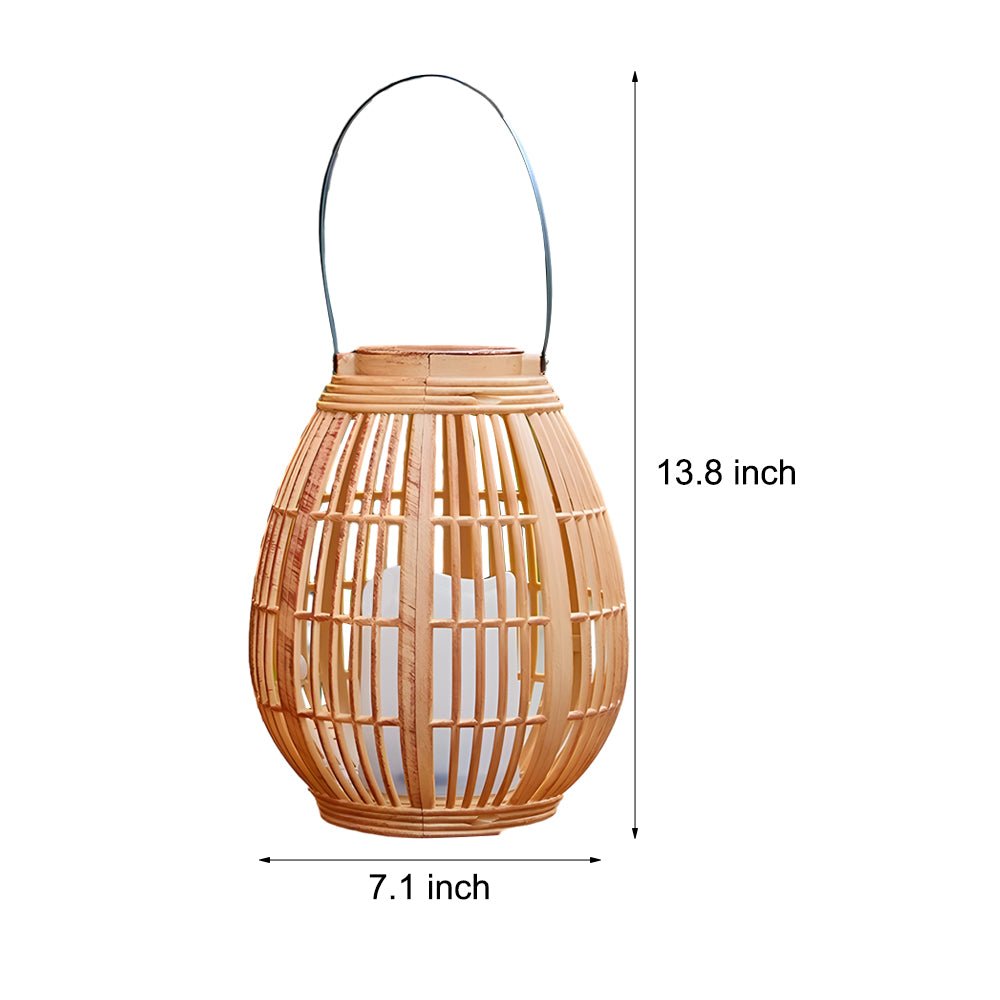 Portable Solar Lantern with Candle Light Effect – IP44 Waterproof