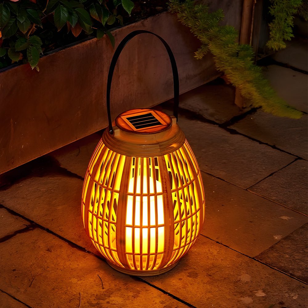 Portable Solar Lantern with Candle Light Effect – IP44 Waterproof