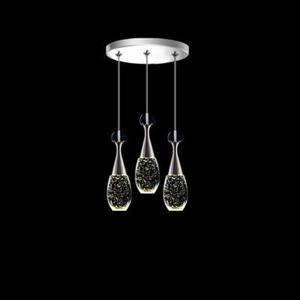 Crystal Globe Mini Pendant Light with Electroplated Metal Finish