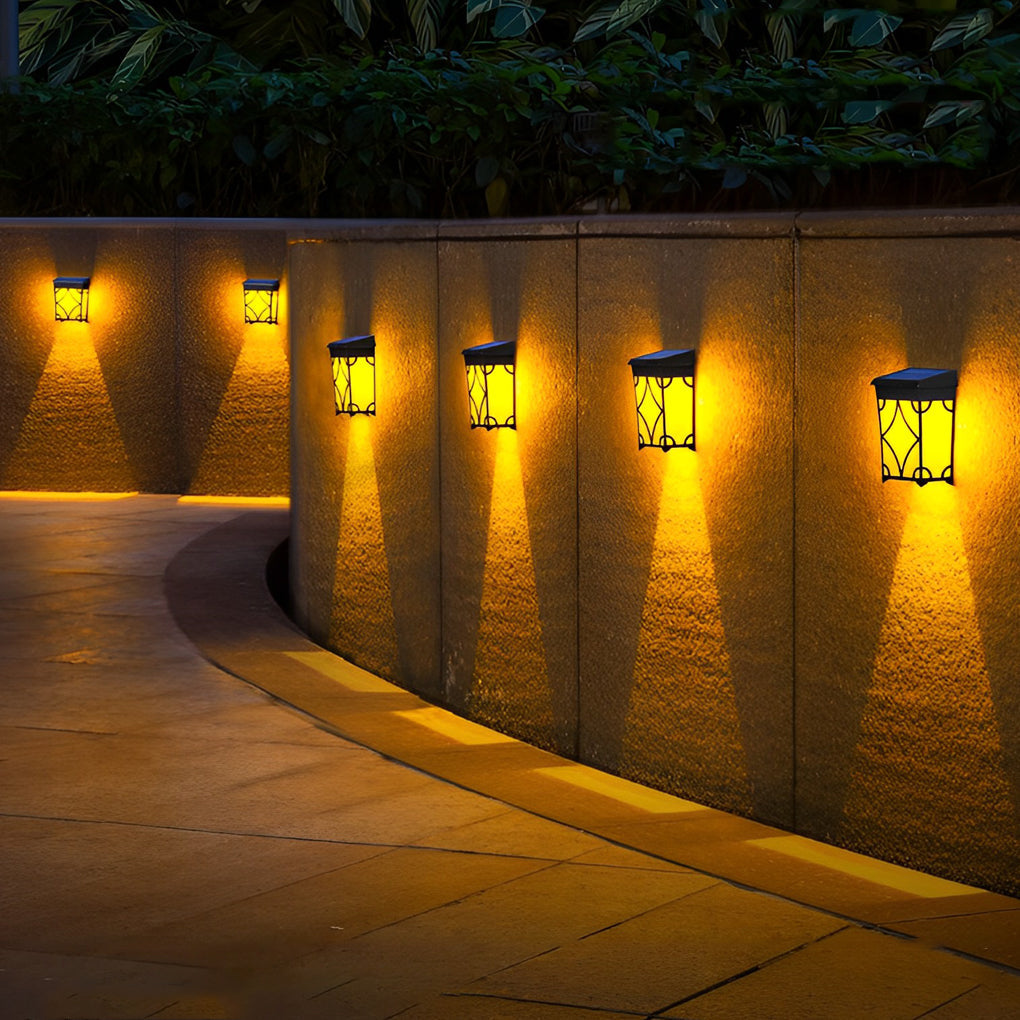 Motion Sensor Solar LED Wall Light - Waterproof Outdoor Lighting