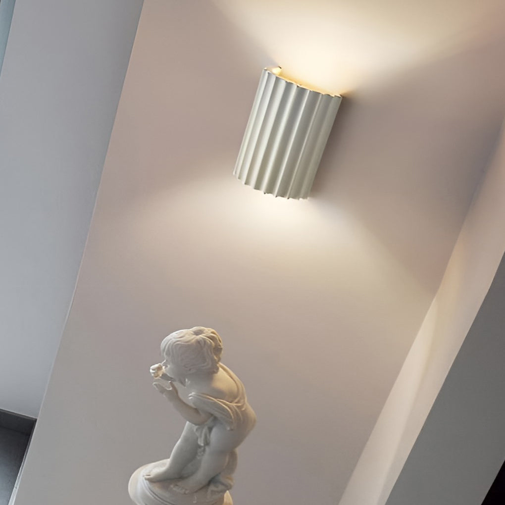 Modern Nordic Up Down Wall Sconce | Resin Dual Light Fixture