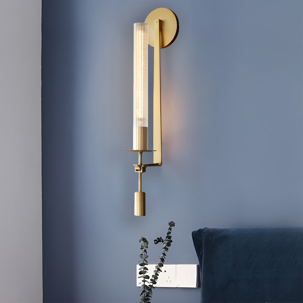 Crystal Swing Arm Wall Sconce Modern Hardwired Wall Light