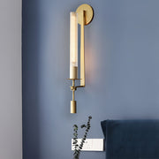 Crystal Swing Arm Wall Sconce Modern Hardwired Wall Light