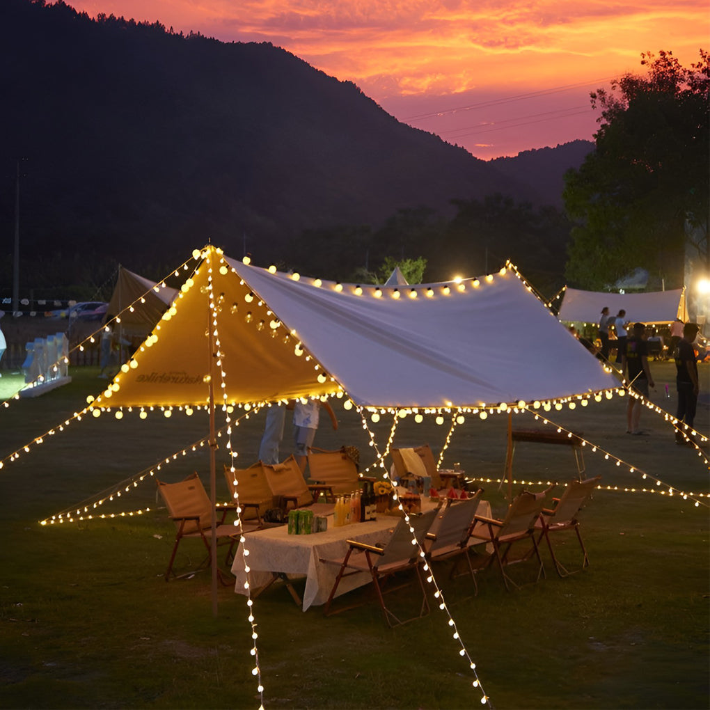 Solar Powered Outdoor LED String Lights Waterproof 19.6ft