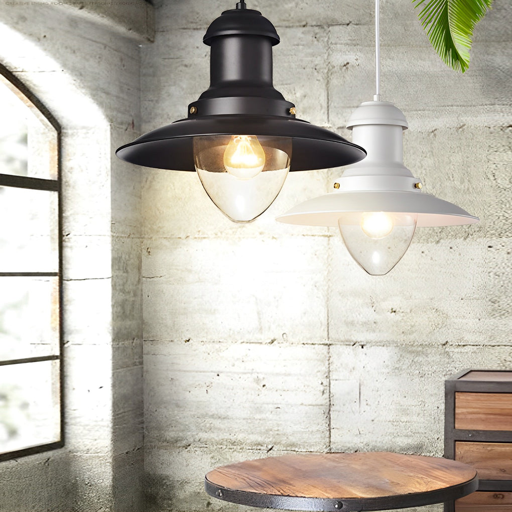 Retro Dome Metal Pendant Light Industrial Chandelier