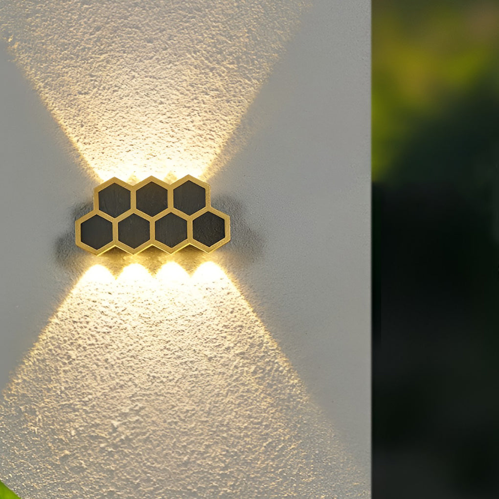 Beehive LED Wall Washer Light Waterproof Outdoor Up Down Sconce