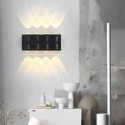 Modern Waterproof LED Wall Sconce Up Down Light Black