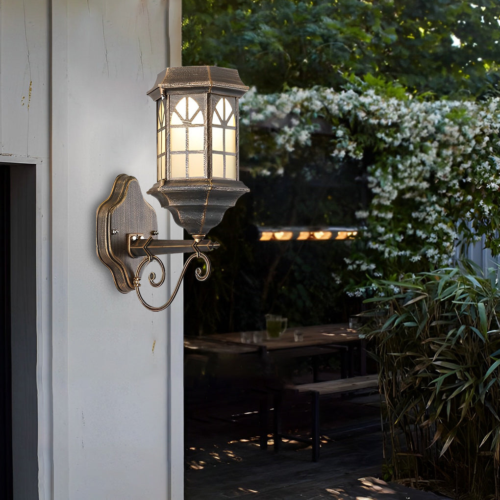 Modern Solar LED Outdoor Wall Light with Remote Control