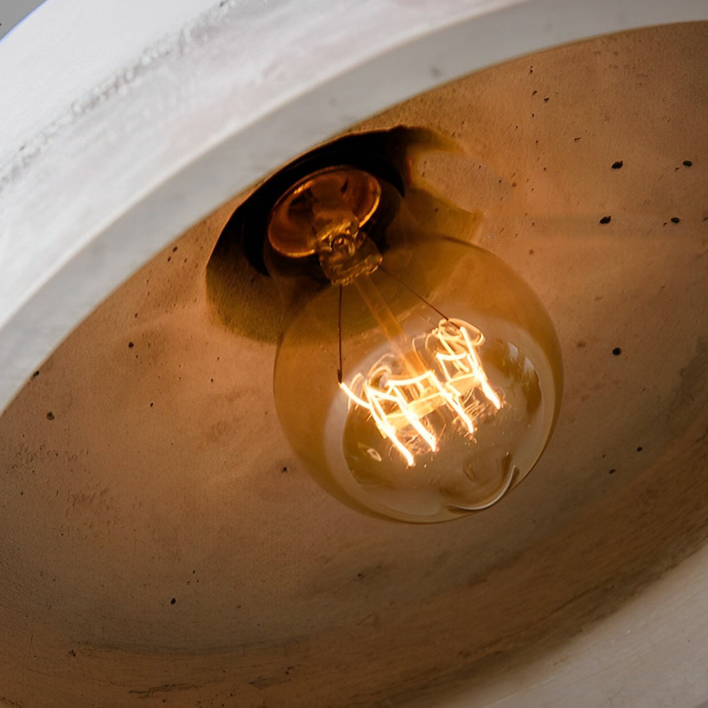 Industrial Cement Pendant Light – Modern Minimalist Chandelier