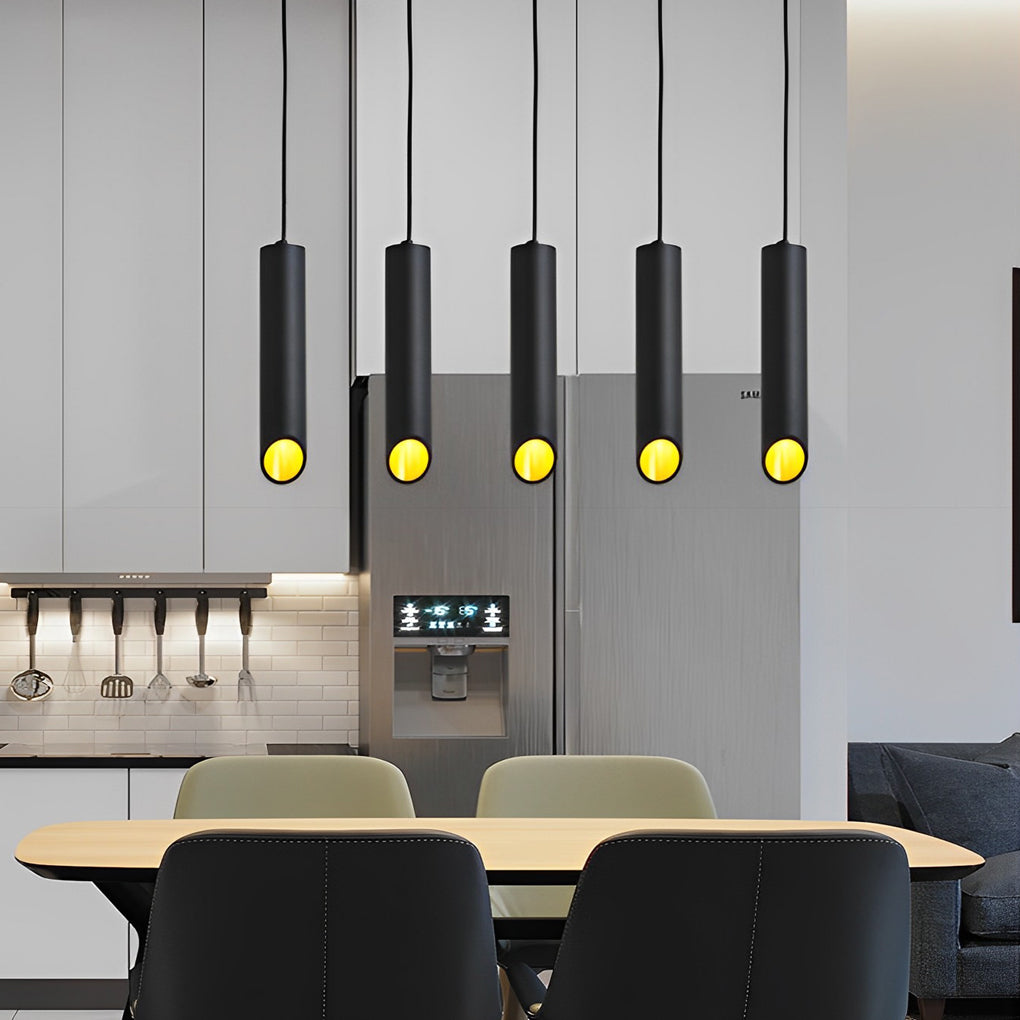 Modern Cylindrical LED Pendant Light – Aluminum Minimalist Hanging